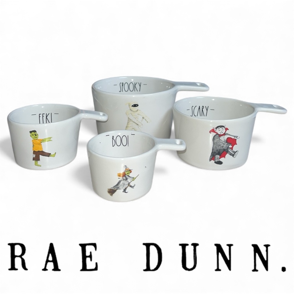 Rae Dunn Ceramic Halloween Measuring Cups